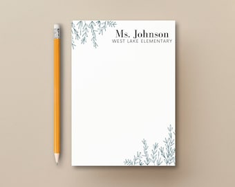 Personalized Teacher Notepad, Personalized Notepad Teacher, Teacher Notepad, Personalized Notepad, Custom Notepad, Teacher Christmas Gifts