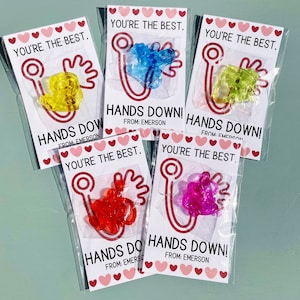 Sticky Hands Valentines, School Valentines, Valentines for Class, Valentines for Students, Valentines Class Set, Valentines from Teacher