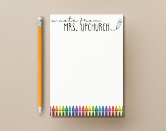 Personalized Teacher Notepad, Personalized Notepad Teacher, Teacher Notepad, Personalized Notepad, Custom Notepad, Teacher Christmas Gifts