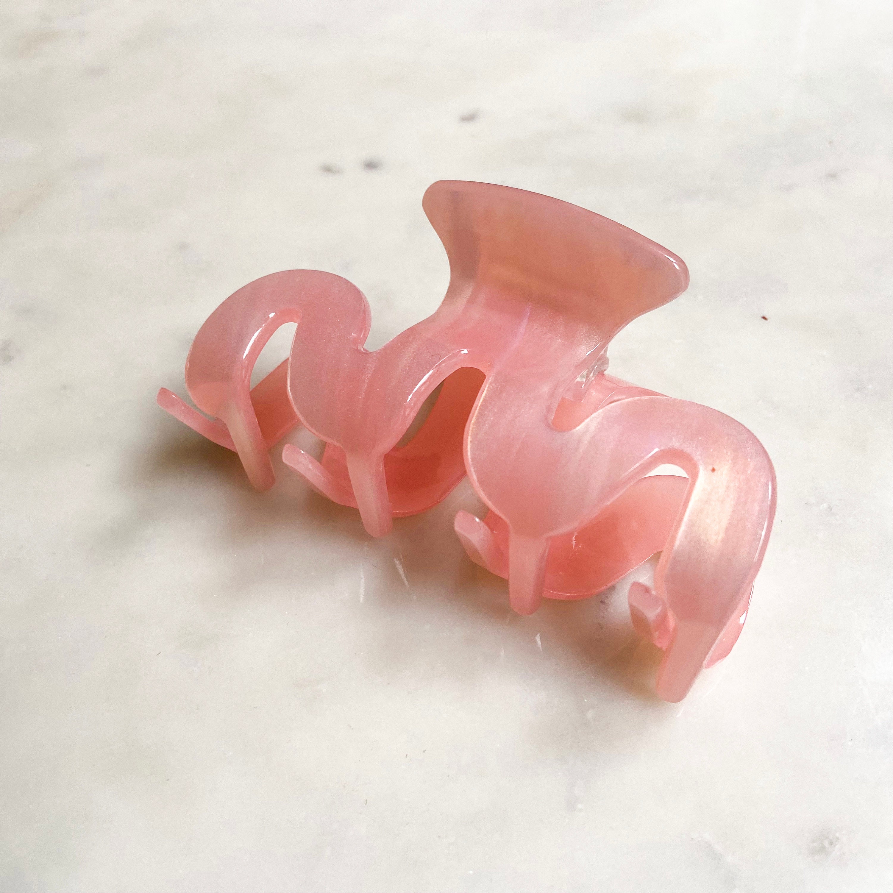 Cute Pastel Hair Claw for Thick Hair Medium Marble Hair Claw Etsy