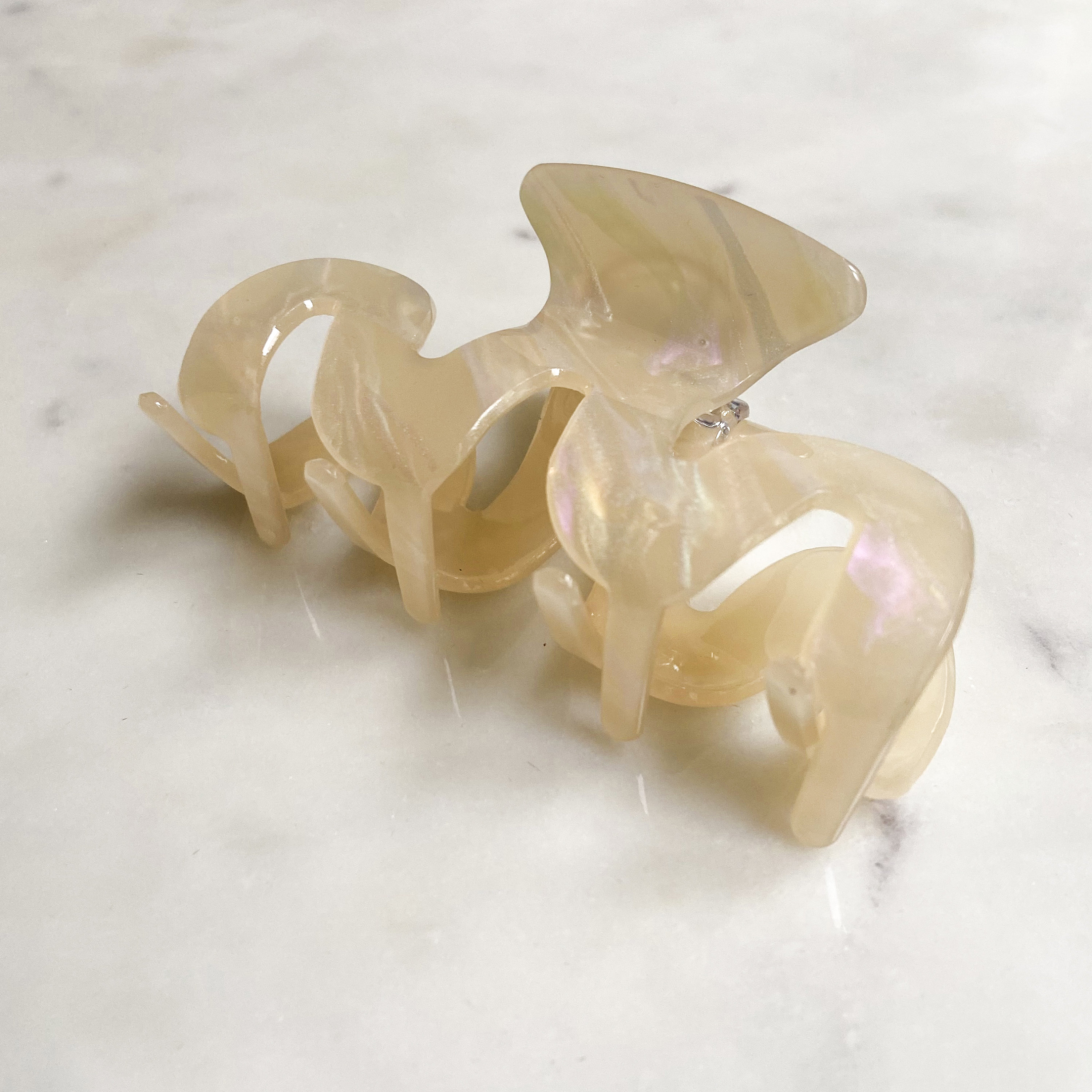 Cute Pastel Hair Claw for Thick Hair Medium Marble Hair Claw Etsy