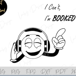 Disc Jockey SVG, DJ casque PNG, DJ svg pour Cricut, Silhouette, clipart casque, eps, jpg, pdf, dxf