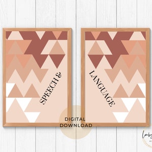 Decoração para fonoaudiologia, pôster boho para fonoaudiólogo, decoração para consultório de fonoaudiólogo, presentes para fonoaudiólogo, download digital