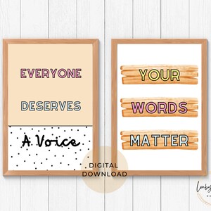Speech Therapy decor, Boho Speech Language Pathologist Poster, Speech Therapist Office Decor, Slp gifts, Digital Download