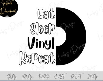 Vinyl Record SVG, Music Quotes svg, Cricut, Silhouette, Vinyl Disc Clipart, Music Record PNG, eps, dxf, pdf, jpg