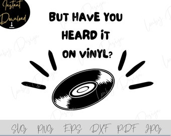 Music Quotes SVG: Vinyl Record Clipart for Cricut (Digital Download)