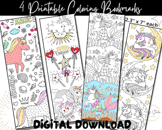 Printable Unicorn Coloring Page Cute Girls Coloring - Etsy