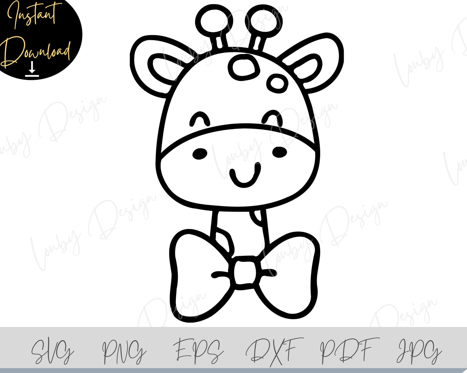 Baby Giraffe SVG Cute Giraffe Svg Cut File Cricut and - Etsy