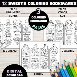 sweets coloring pages