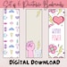 Printable Bookmarks for Women, Digital Book Mark, Printable Book Marks ...