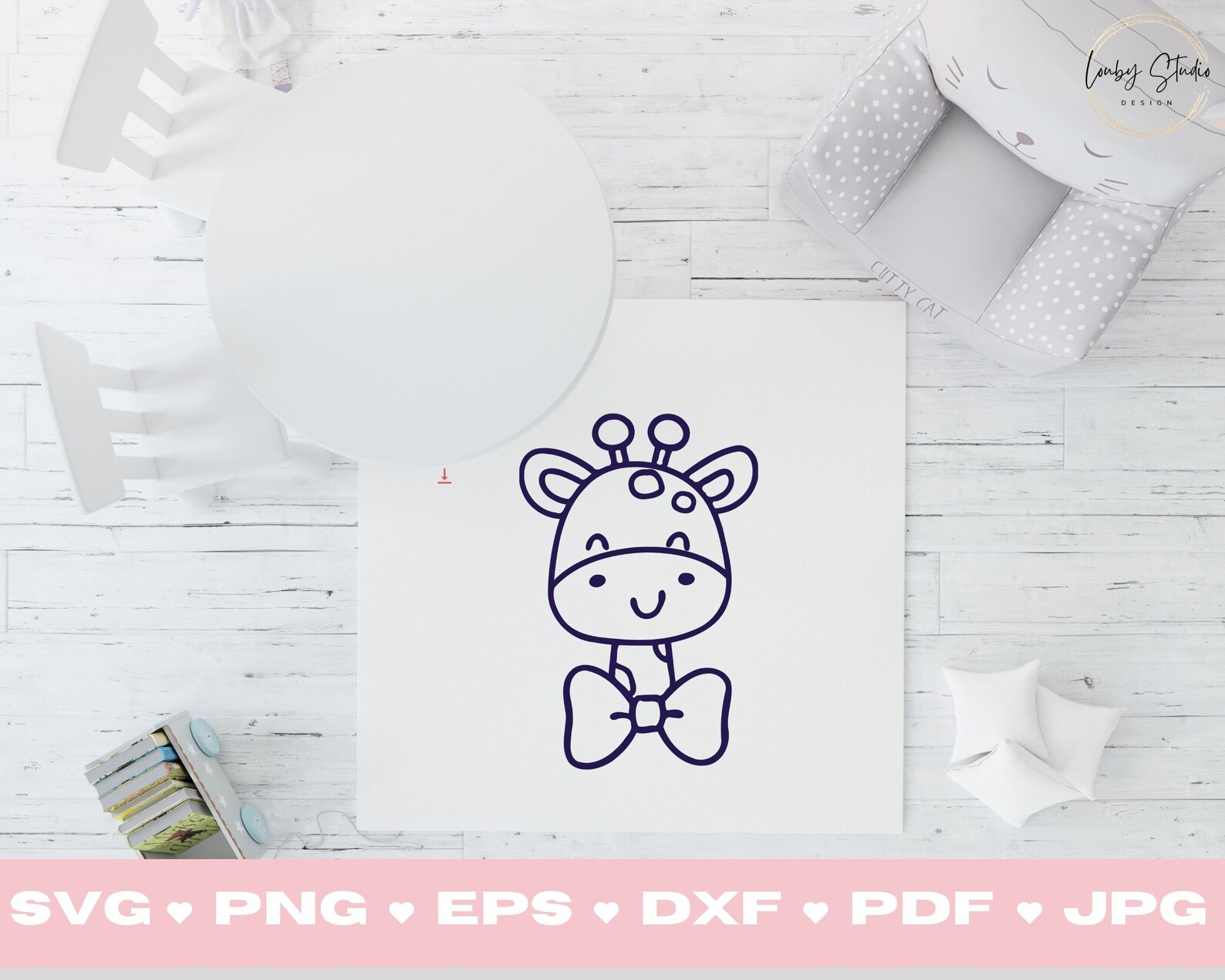 Baby Giraffe SVG, Cute Giraffe SVG, Cut File Cricut and Silhouette ...