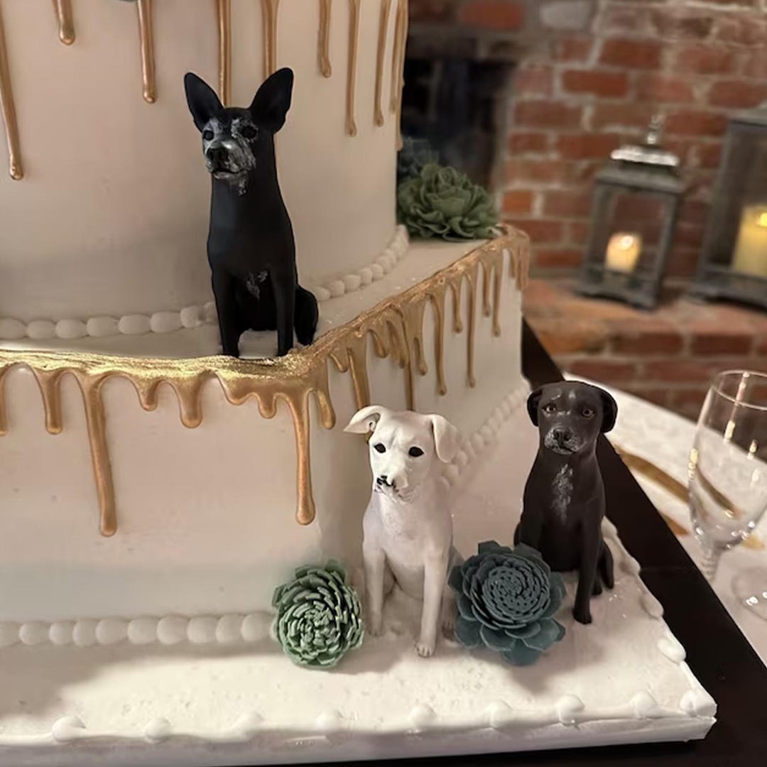 Custom Dog Sculpture: Personalized Polymer Clay Pet Cake Topper - Etsy UK