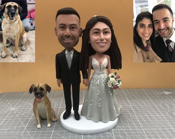 Benutzerdefinierte Paar Bobbleheads, personalisierte Hochzeitsgeschenke für Paar, Hochzeitstag Geschenk für Paar, Einzigartiges Geschenk zum Valentinstag