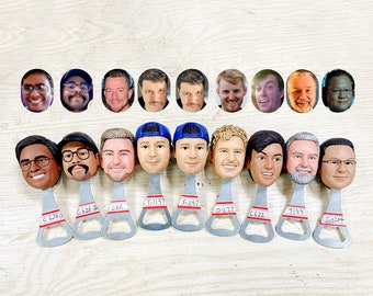 Custom Portrait Bottle Opener: Personalized Groomsmen Gift