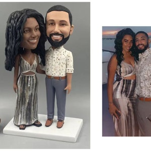 Custom Couple Bobbleheads, Personalized Wedding Gifts For Couple, Wedding Anniversary Gift For Couple, Unique Valentine's Day present