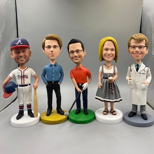 Custom Polymer Clay Bobblehead: Personalized Figurine Gift