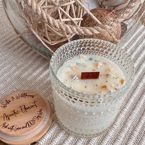 Aquatic Element Soy Candle, Hand Poured Botanical Home Fragrance