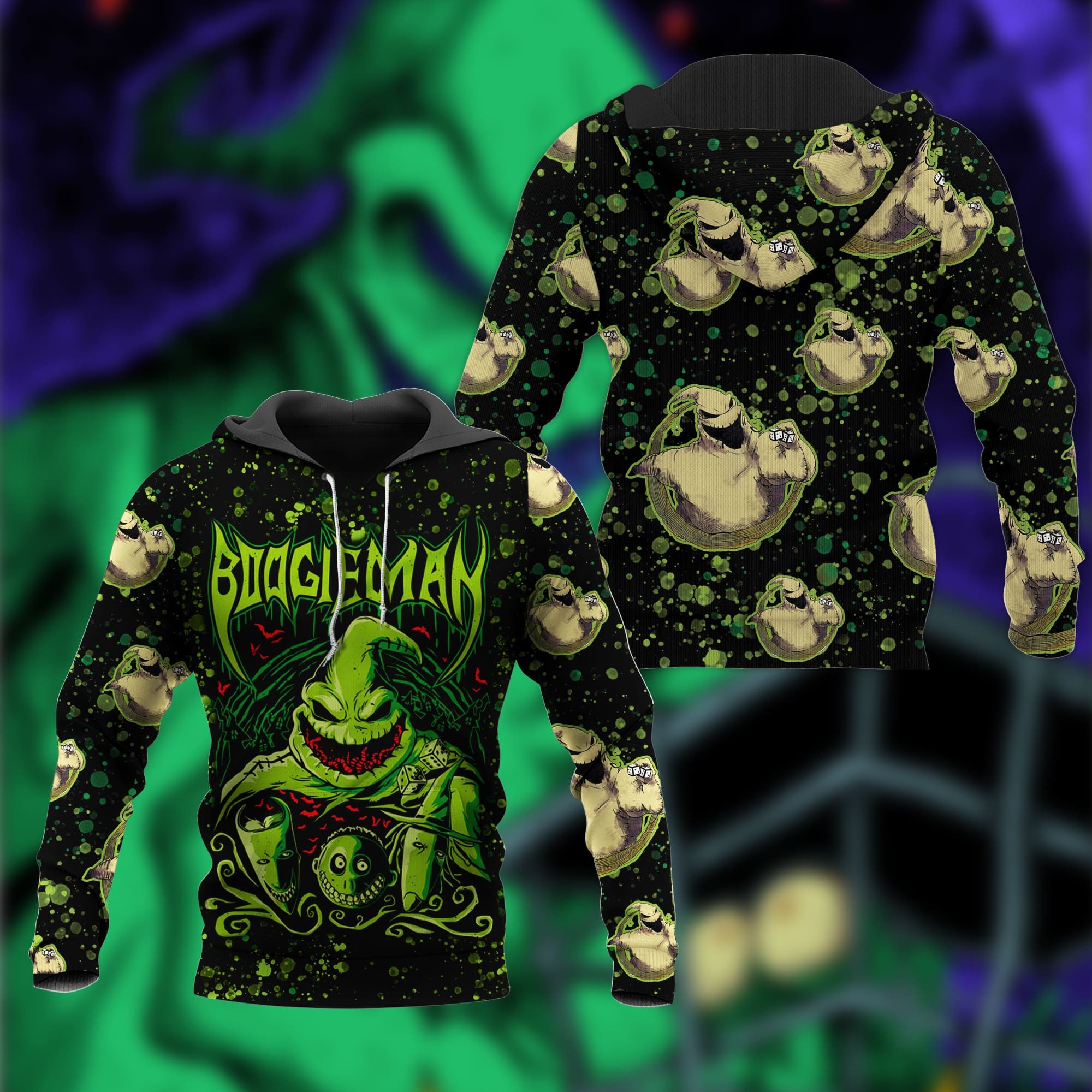 Discover Oogie Boogie Boogieman Jack Skellington The Nightmare Before Christmas Hoodie