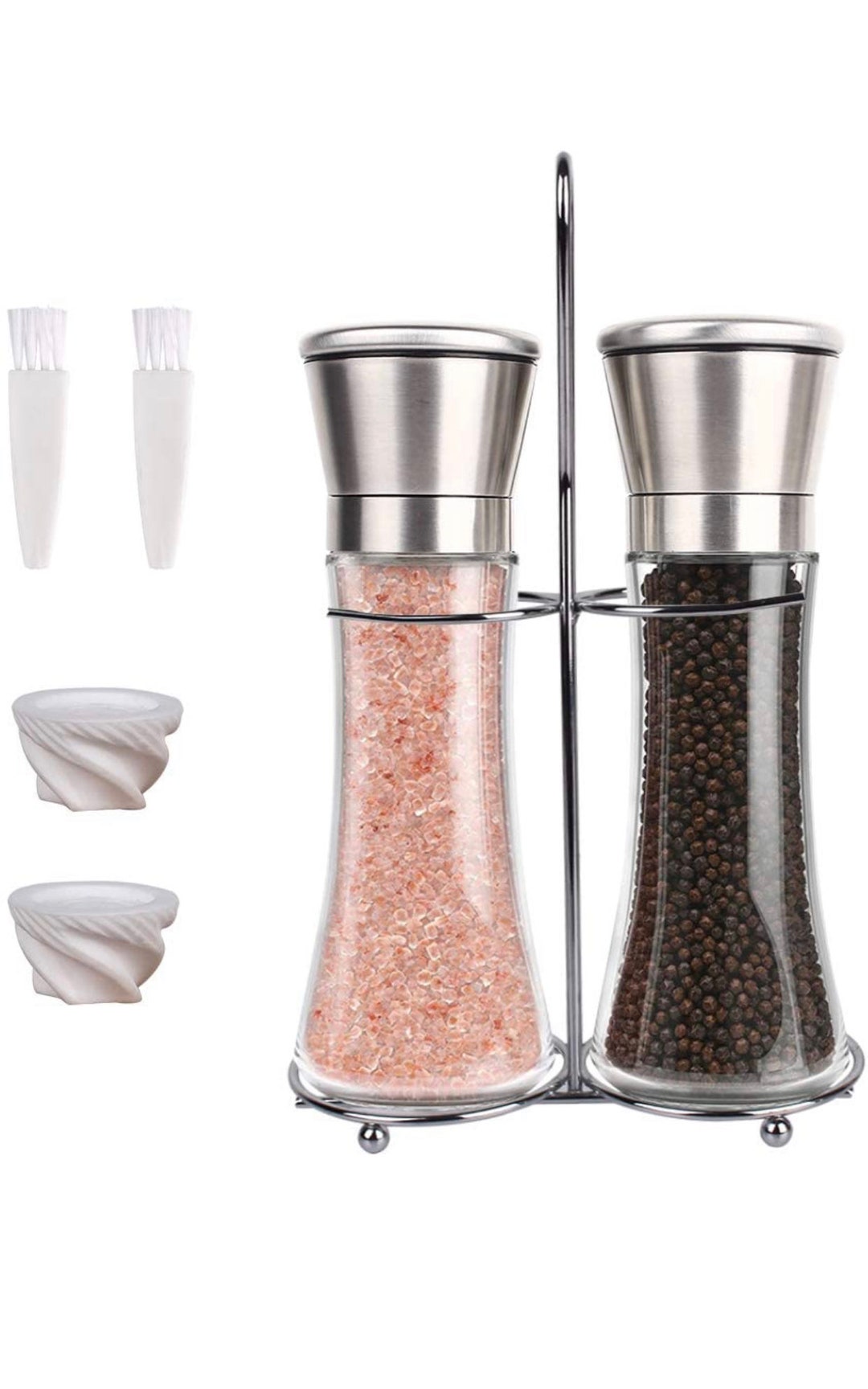 2 Pack Salt and Pepper Manual Grinder Salt and Pepper Shaker Etsy