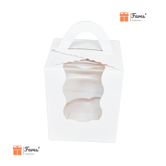 50 Pack Cupcake Containers Individual, Clear Plastic Single Muffin Holders Boxes Cups Cases Pods For Home Baking, Wedding, Baby Shower, Holiday Party