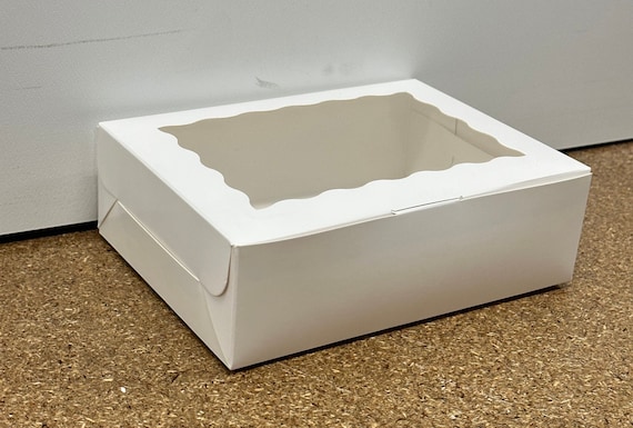 20 Scatole Carta Kraft Per Dolci - Con Finestra PVC E Nastro Rosso, 17.8x11x3.8 Cm - Foto 2