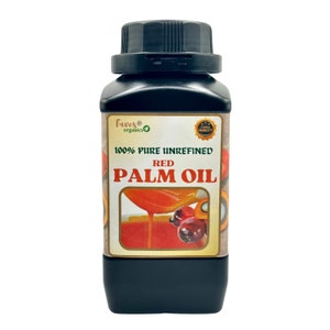 Pure, ongeraffineerde rode palmolie uit Nigeria, 1 liter onvervalst authentiek