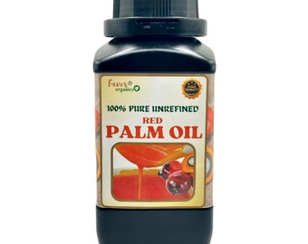 Reines unraffiniertes Nigeria Red Palm Oil 1 Liter Unverfälschtes Authentisches