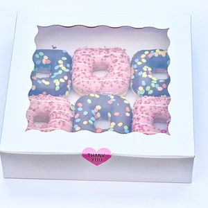 White Bakery Cookie Boxes With Windows 6x6x2.5inch... – Grandado