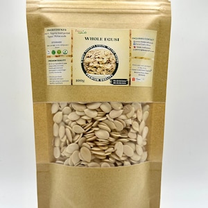 Whole Egusi Fresh Authentic Hand peeled Nigeria Egusi | Whole Melon seeds