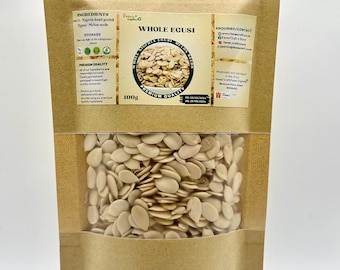 Whole Egusi Fresh Authentic Hand peeled Nigeria Egusi | Whole Melon seeds