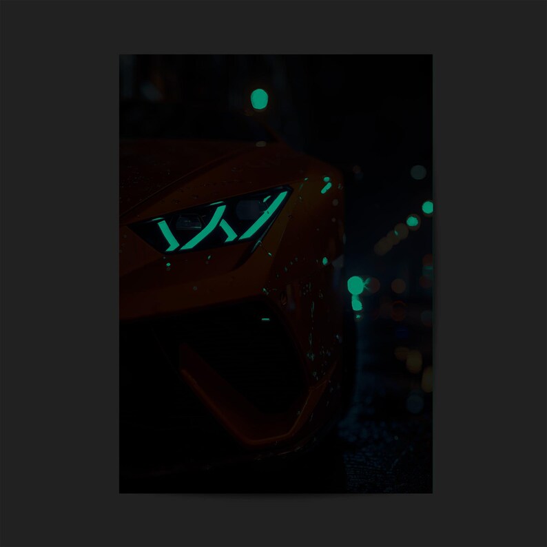 Huracan Glow in the Dark Car