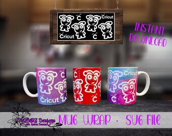 Cricut Cutie Infusible Ink 12oz Becher Wrap SVG