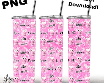 Cricut Cutie Brustkrebs Survivor Wrap PNG - TumblerDarkPink