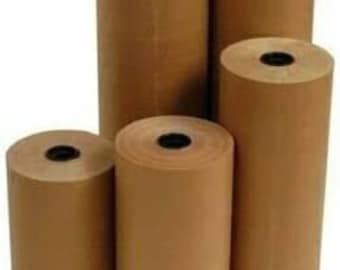 24" 40 # 900' Brown Kraft Paper Roll Shipping Wrapping Cushioning Void Fill