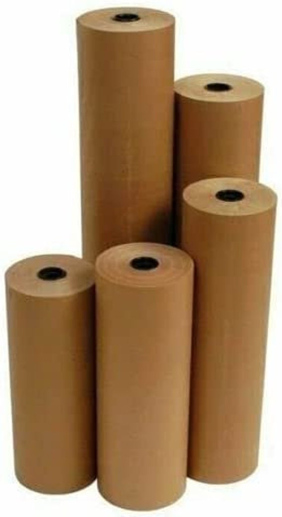 12 inch 40 lbs 900' Brown Kraft Paper Roll Shipping Wrapping Cushioning Void Fill