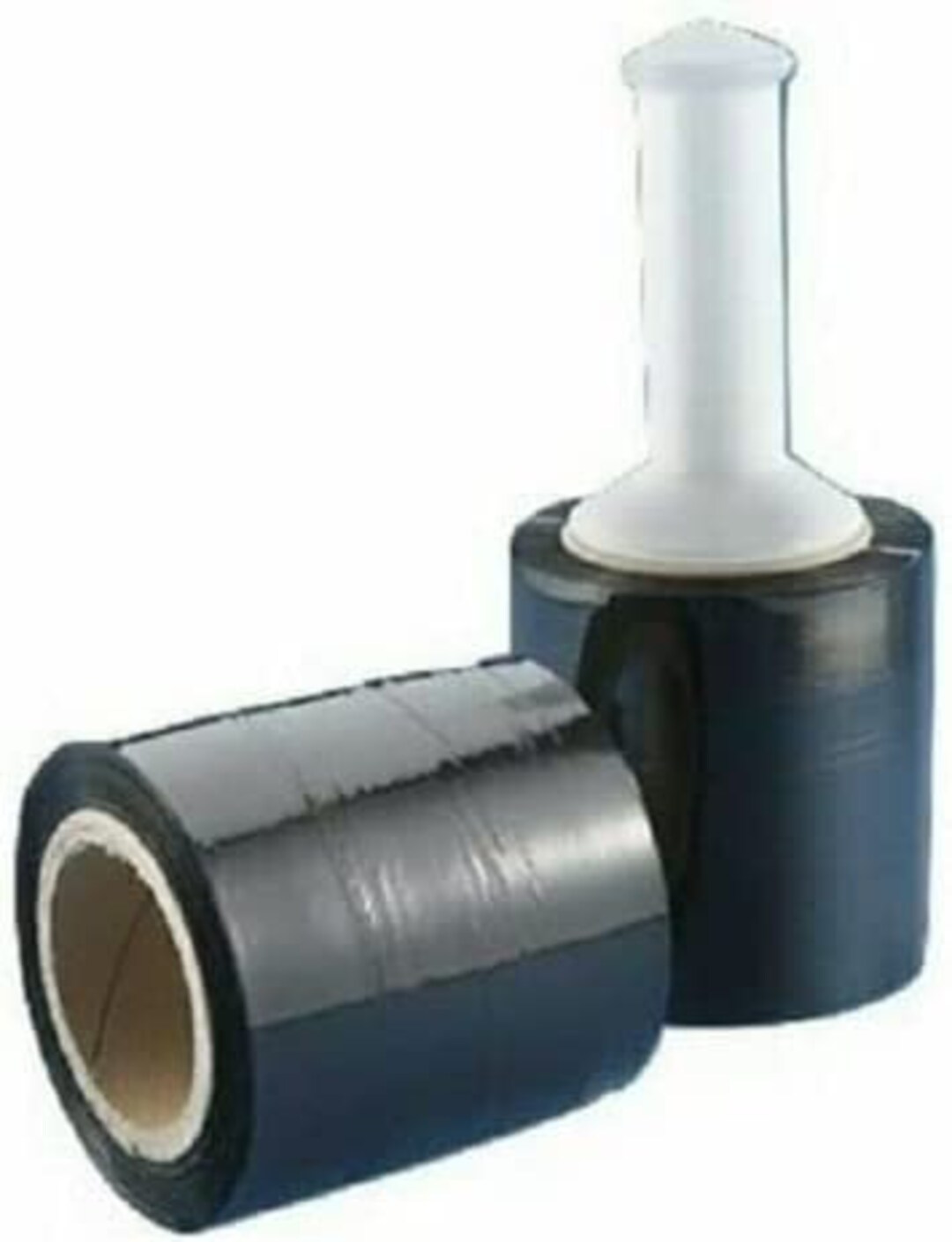 Supplyhut 3" X 1000ft 80 Gauge Black Stretch Shrink Wrap - 18 Rolls With Handle