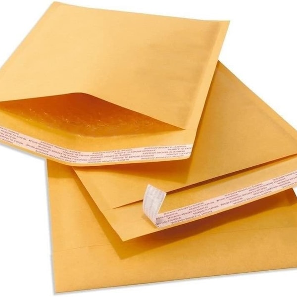 250 #0 6x10 Kraft Paper Padded Bubble Envelopes Mailers Shipping Case 6''x10'', Gold