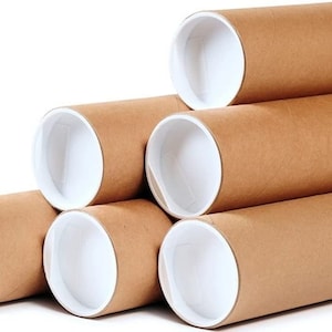 Buy 24 Inch Art Mailing Cardboard Poster Tubes with caps, 50 mm