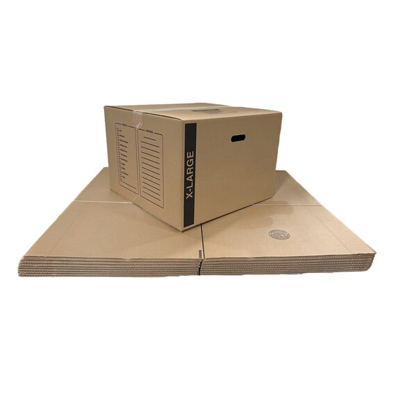 50 Pack X large Cardboard Moving Boxes 23x23x16 32 ECT With Handles Etsy UK