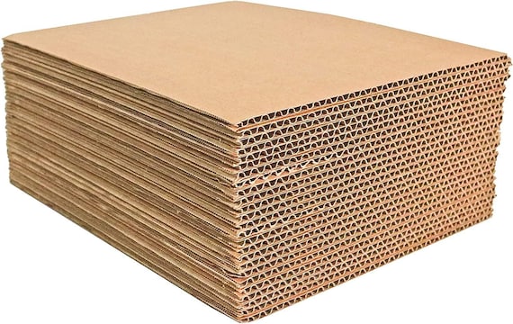 25 9x12 Cardboard Corrugated Pads Inserts Filler Sheet 9 X 12 