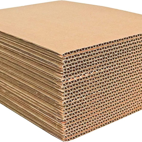 50 12x12 Karton Wellpappe Pads Einlagen Füller Blatt 12x12