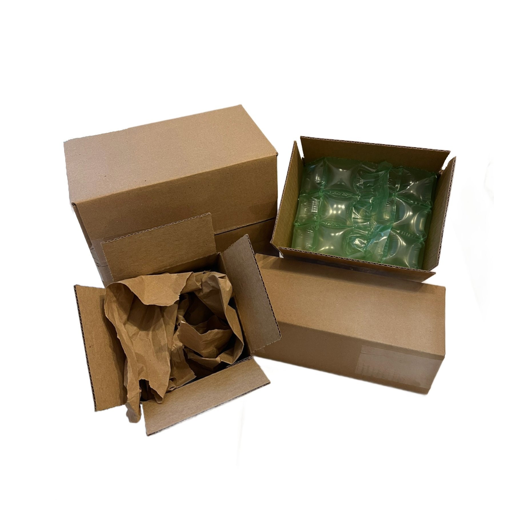 25 Pack 4x4x6 Corrugated Boxes Small Shipping Cartons 200#/32 ECT Kraft