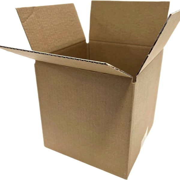 25 cajas de papel de cartón 4x4x4, embalaje de correo, caja de envío, cartón corrugado