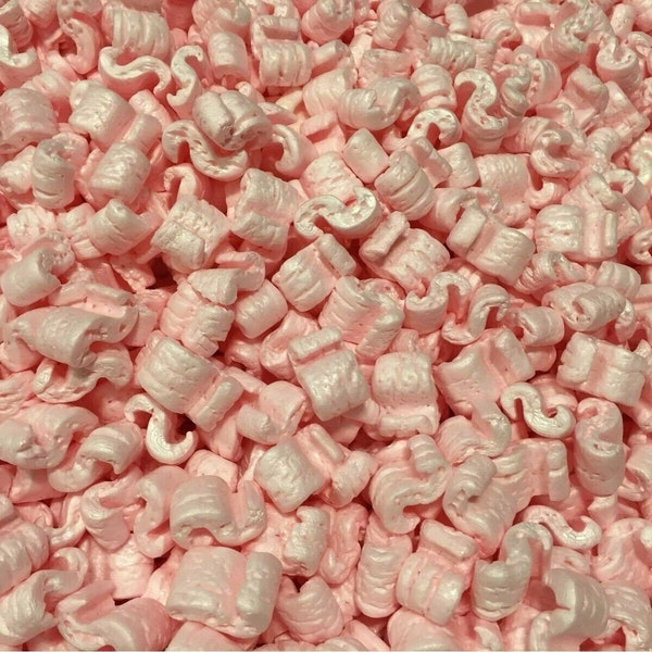 Packing Peanuts Shipping Anti Static Loose Fill 30 Gallons 4 Cubic Feet Pink