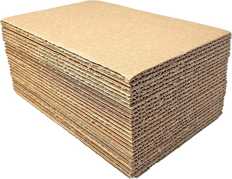 200 6x9 Cardboard Corrugated Pads Inserts Filler Sheet 6 X 9 Etsy