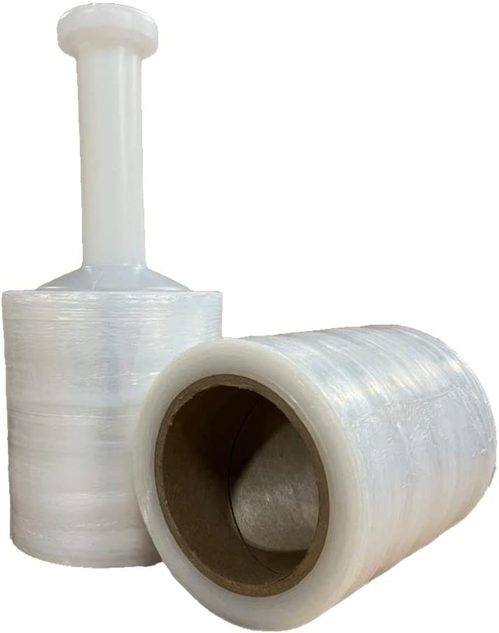 12 Rolls 5" X 1000' 80 Gauge Cast Hand Stretch Wrap – Mini Wrap, Clear Bundling Film