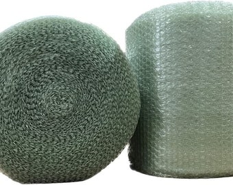 supplyhut 3/16'' SH Bubble Cushioning Wrap Padding Roll Recycled 175' x 24'' Wide 175FT, Green