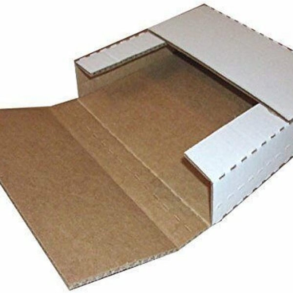 50 LP Premium Record Album Mailers Book Box Variable Depth Laser Disc Mailers