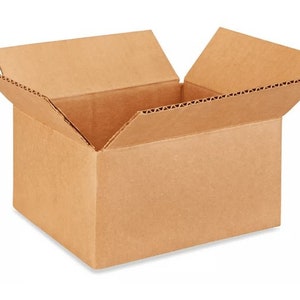 Boîtes d'Expédition 8x6x4, Boîtes d'Expédition en Carton Ondulé Blanc pour  Petites Entreprises, Pack de 25 Boîtes 