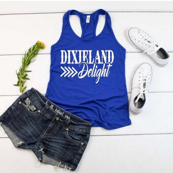 country tank top, Dixieland delight, concert tank, rodeo tank, country music tank, southern girl tank, western, country music festival